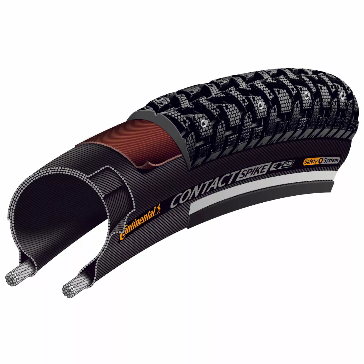 Continental Contact Spike 240 Wire Bead Tyre - Image 3