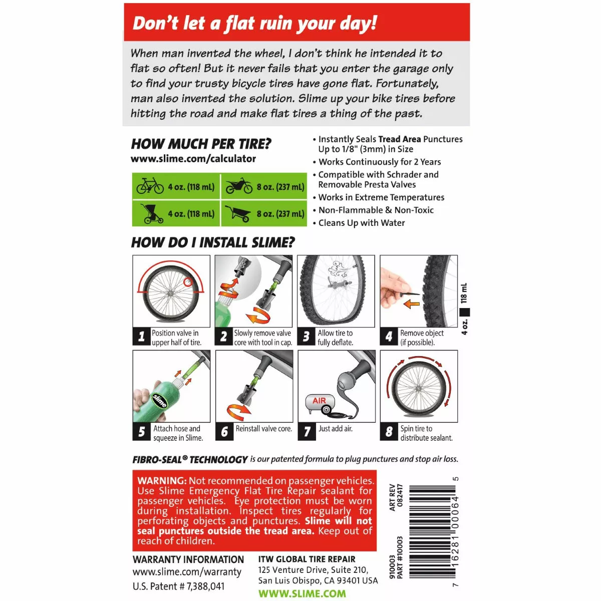 Slime Puncture Preventor Tube Tyre Sealant - Image 6